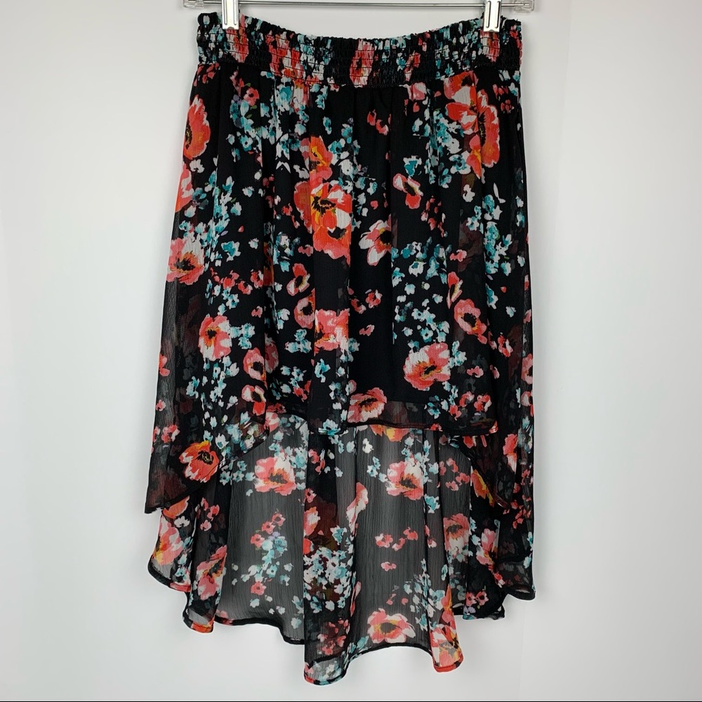 Joe Benbasset High Low Floral Skirt Size Large